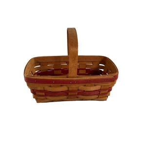 1990 Longaberger Christmas Collection Gingerbread Basket 10"L x 6"W x 4"H